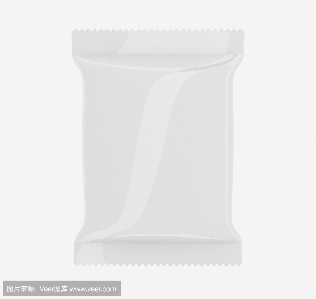 白色垂直密封空塑料薄膜袋